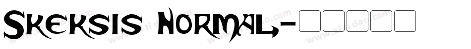 Skeksis Normal字体转换